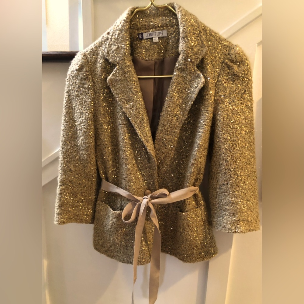 Jennifer Lopez sequin jacket extra small